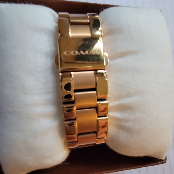 Coach Rose Gold Bracelet Watch with Crystals - Picture 2 of 4